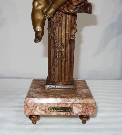 Paire de statuettes « L’Insouciant et la Rêveuse » par A. Moreau – Fin XIXe