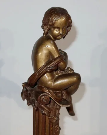 Paire de statuettes « L’Insouciant et la Rêveuse » par A. Moreau – Fin XIXe