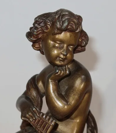 Paire de statuettes « L’Insouciant et la Rêveuse » par A. Moreau – Fin XIXe