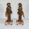 Paire de statuettes « L’Insouciant et la Rêveuse » par A. Moreau – Fin XIXe