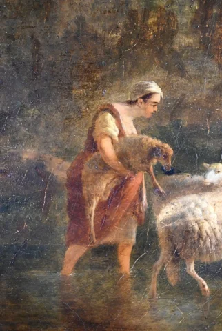 NINETEENTH CENTURY OIL ON WOOD