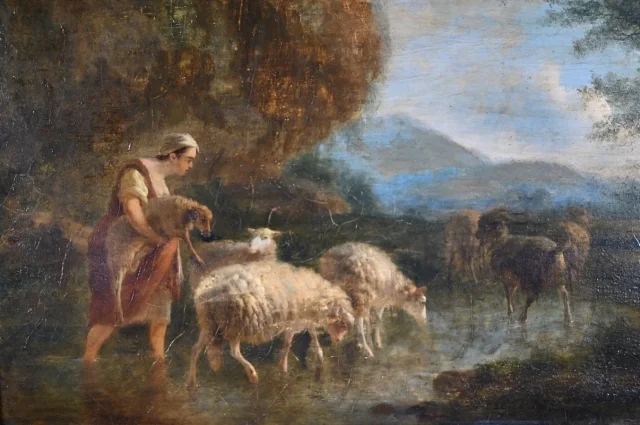NINETEENTH CENTURY OIL ON WOOD