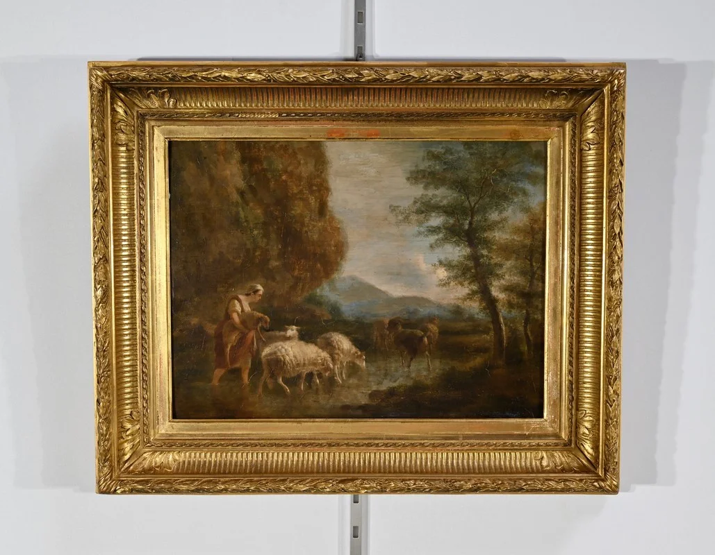 OLIO SU LEGNO DEL XIX SECOLO