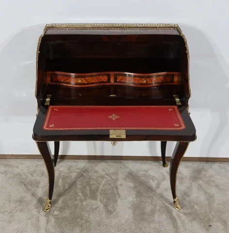 Bureau de Pente en Bois Précieux, époque Napoléon III - Milieu XIXe