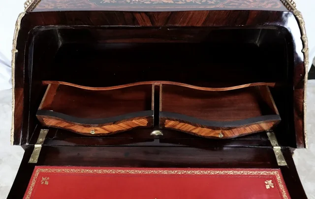 Bureau de Pente en Bois Précieux, époque Napoléon III - Milieu XIXe