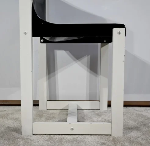Paire de Chaises en Bois Laqué, signées P.Gautier -1960
