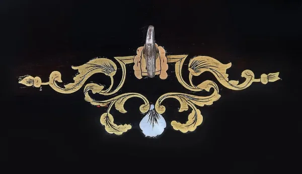 Écritoire de Voyage en Bois Précieux et Incrustations d’os et de laiton, époque Napoléon III – Milieu XIXe