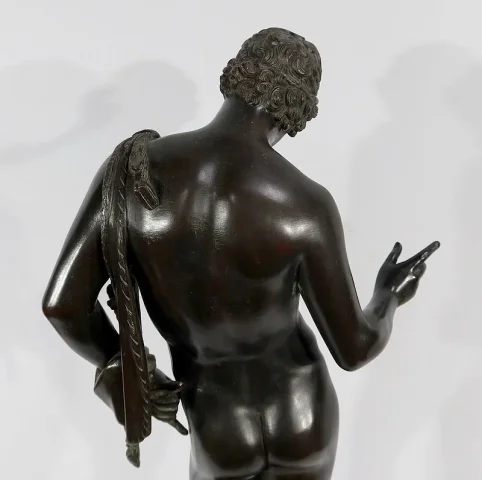 Important Bronze « Narcisse » de M. Amodio  – Fin XIXe