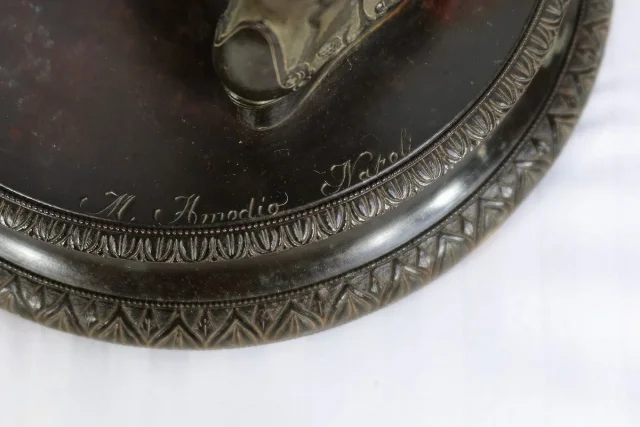 Important Bronze « Narcisse » de M. Amodio  – Fin XIXe