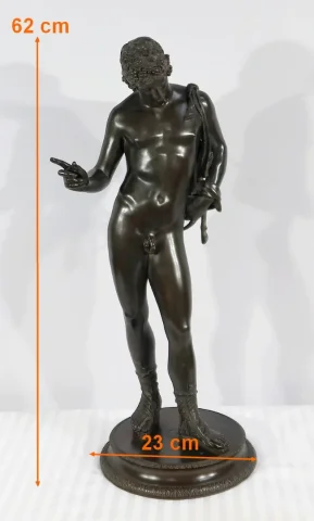 Important Bronze « Narcisse » de M. Amodio  – Fin XIXe