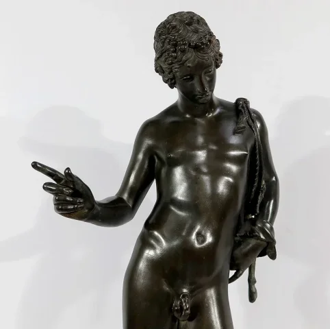Important Bronze « Narcisse » de M. Amodio  – Fin XIXe