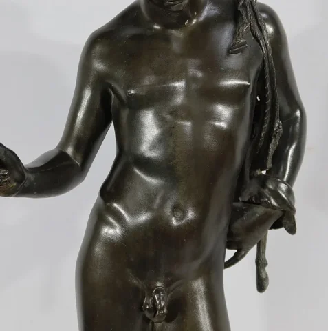 Important Bronze « Narcisse » de M. Amodio  – Fin XIXe