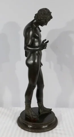 Important Bronze « Narcisse » de M. Amodio  – Fin XIXe