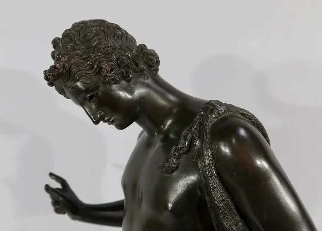 Important Bronze « Narcisse » de M. Amodio  – Fin XIXe
