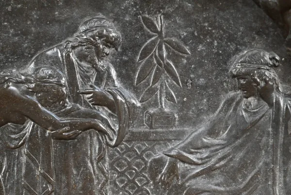 BRONZE PLATE signed by Auguste MOREAU