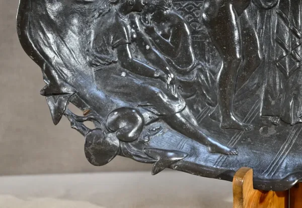 BRONZE PLATE signed by Auguste MOREAU