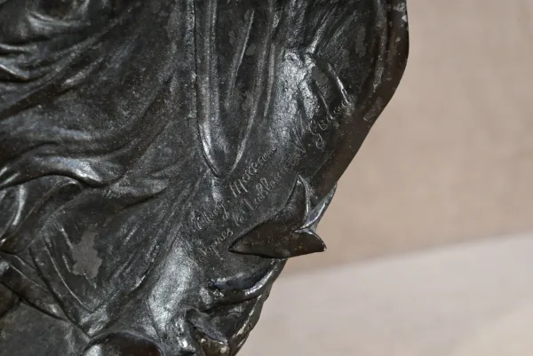 BRONZE PLATE signed by Auguste MOREAU