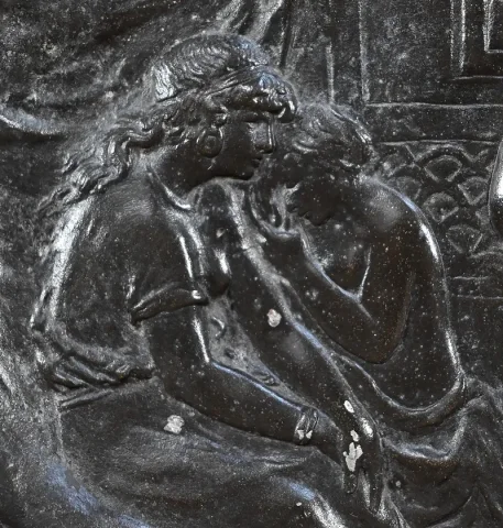 Plateau en Bronze « Un Marchand d’Esclaves », signé A.Moreau d’après V.Giraud – Fin XIXe
