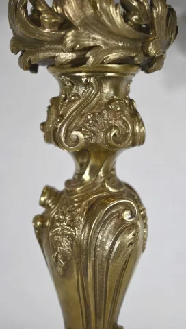 Important Candélabre en Bronze Doré, style Louis XV – Fin XIXe