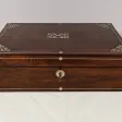 Écritoire de Voyage en Noyer et Nacre, époque Napoléon III – Milieu XIXe