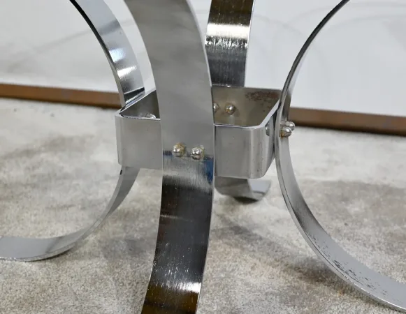 Petite Table Basse en Verre – 1960