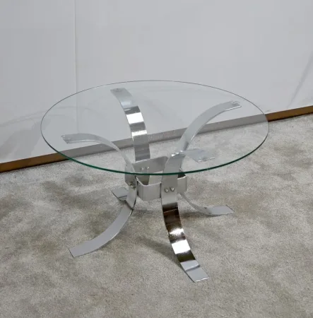 Petite Table Basse en Verre – 1960