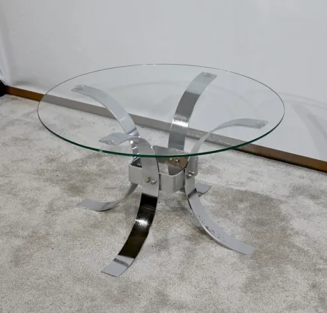 Petite Table Basse en Verre – 1960