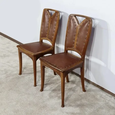 PAAR STÜHLE IM JUGENDSTIL