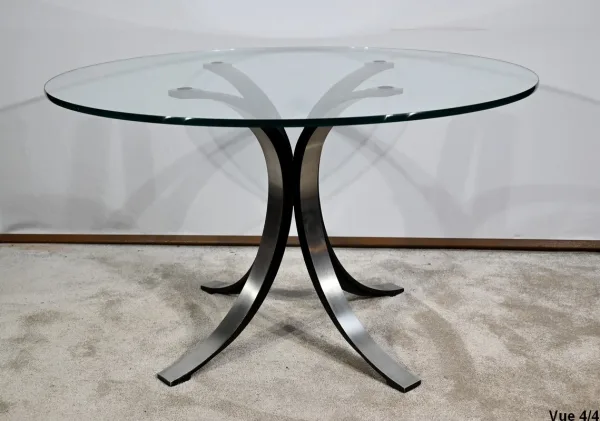 Table T69 Cristal, par E.Gerli et O.Borsani pour Tecno – 1963