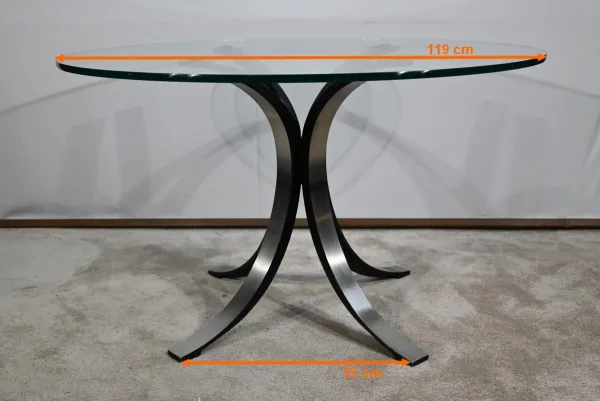 Table T69 Cristal, par E.Gerli et O.Borsani pour Tecno – 1963