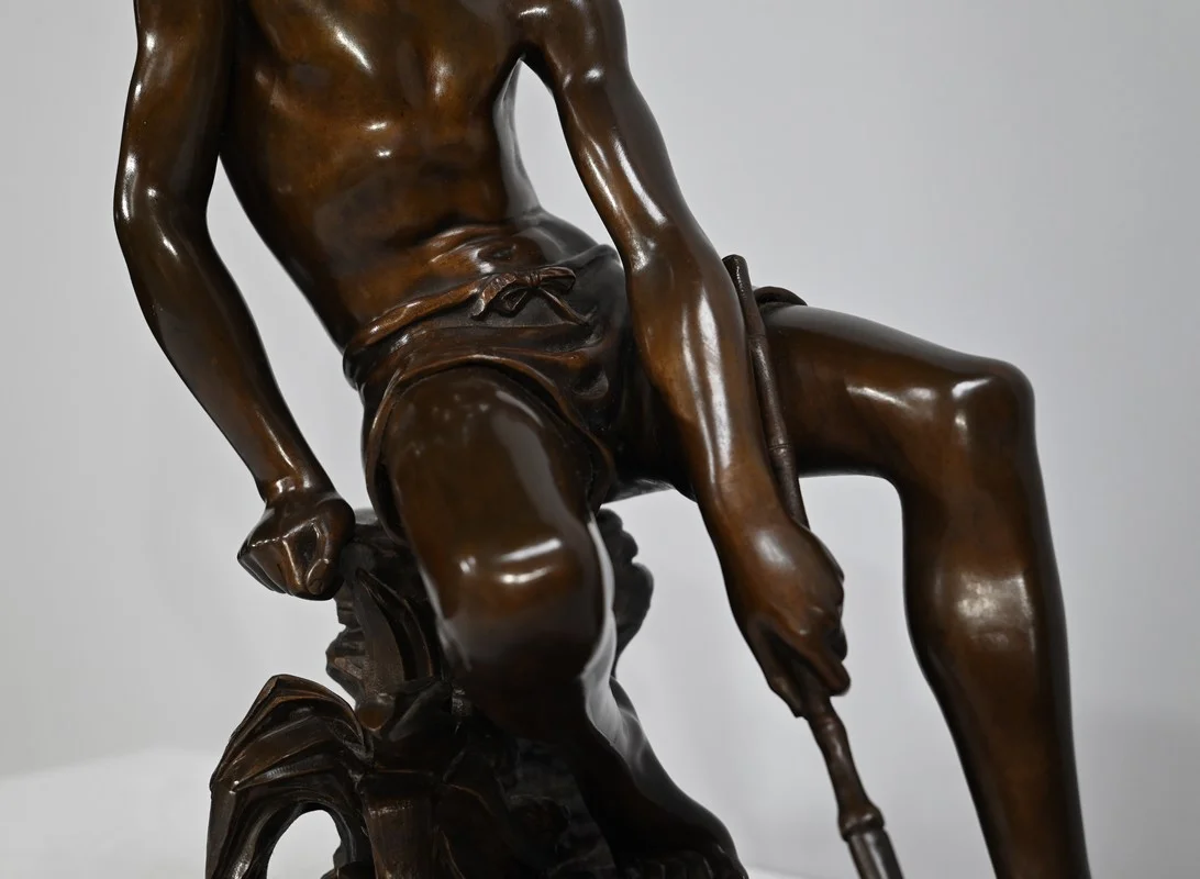 Bronze « L’Enfant à l’Epuisette », signé R.Guillaume – XXe