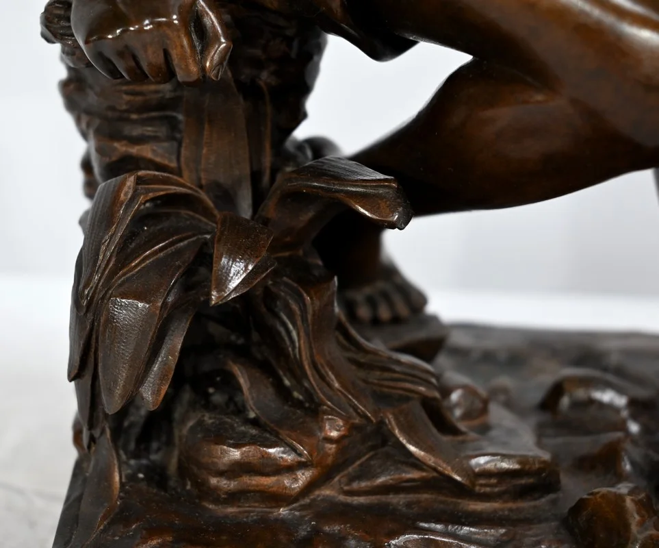 Bronze « L’Enfant à l’Epuisette », signé R.Guillaume – XXe