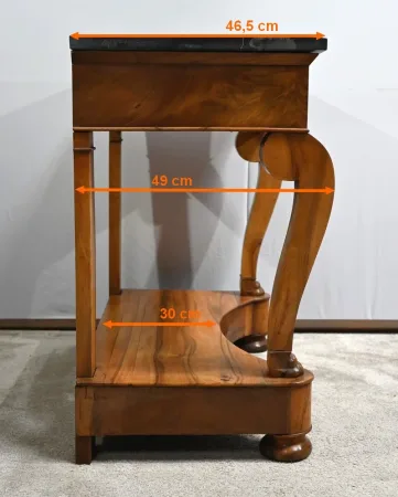 Petite Console de Propriété en Noyer, époque Restauration – Début XIXe