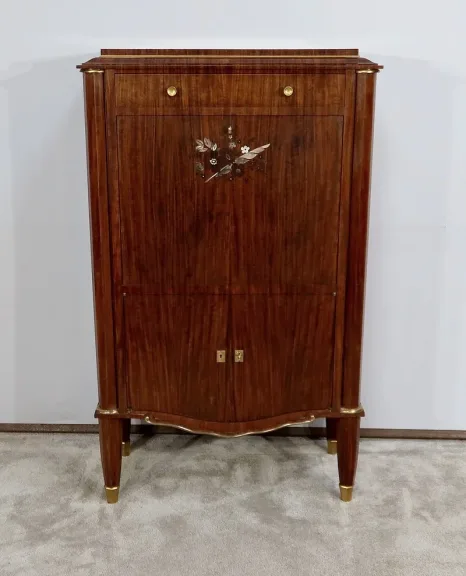 Secrétaire en Bois Précieux, signé J. Leleu, Art Déco – 1940