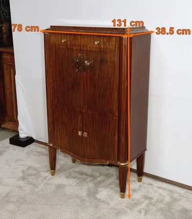 Secrétaire en Bois Précieux, signé J. Leleu, Art Déco – 1940