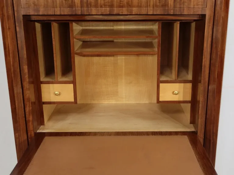Secrétaire en Bois Précieux, signé J. Leleu, Art Déco – 1940