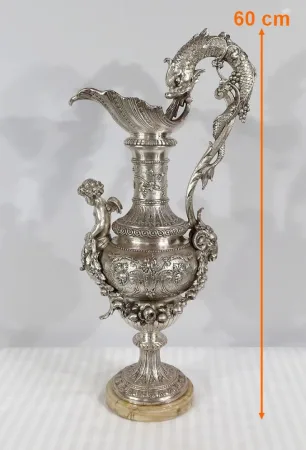 Importante Aiguière Argentée, style Louis XVI – XIXe