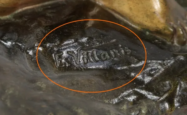 Bronze « Talisman » de E. Villanis – Début XXe