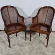 Paire de Fauteuils en Acajou, style Louis XVI – Début XXe