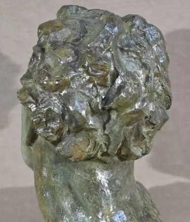 BRO ZE BUST OF JEAN MERMOS signed A. OULINE