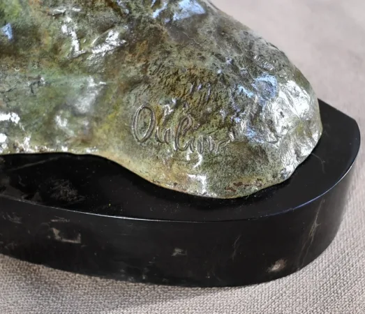BRO ZE BUST OF JEAN MERMOS signed A. OULINE