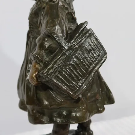 Bronze « L’Écolière », de J. Cardona, d’après Pascau – Début XXe