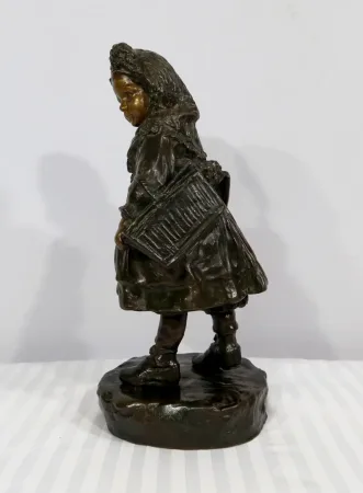 Bronze « L’Écolière », de J. Cardona, d’après Pascau – Début XXe
