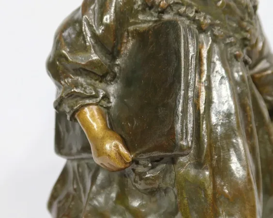 Bronze « L’Écolière », de J. Cardona, d’après Pascau – Début XXe