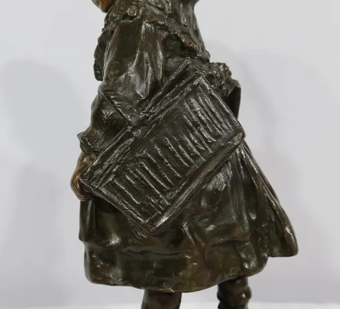 Bronze « L’Écolière », de J. Cardona, d’après Pascau – Début XXe