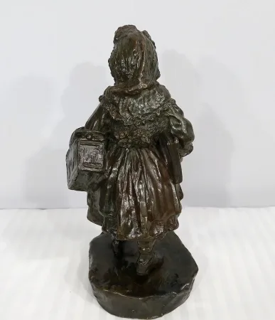 Bronze « L’Écolière », de J. Cardona, d’après Pascau – Début XXe