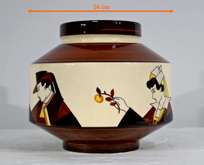 Cache Pot en Faïence, Maison de la Hubaudière-Bousquet – 1ère partie du XXe