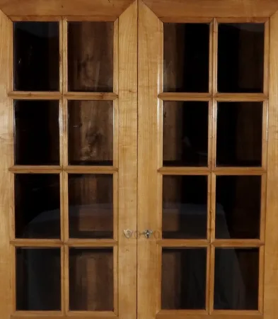 Armoire-Bibliothèque en Merisier Massif – Fin XIXe