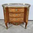 Commode Rognon en Bois Précieux, style Transition Louis XIV / Louis XV – Fin XIXe