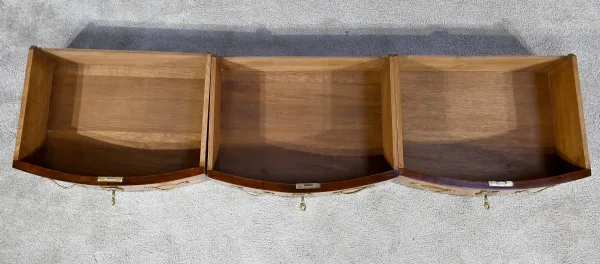 Commode Rognon en Bois Précieux, style Transition Louis XIV / Louis XV – Fin XIXe